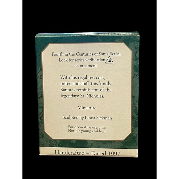 1997 Hallmark Keepsake Christmas Ornament Centuries of Santa #4 Miniature - Picture 5 of 6